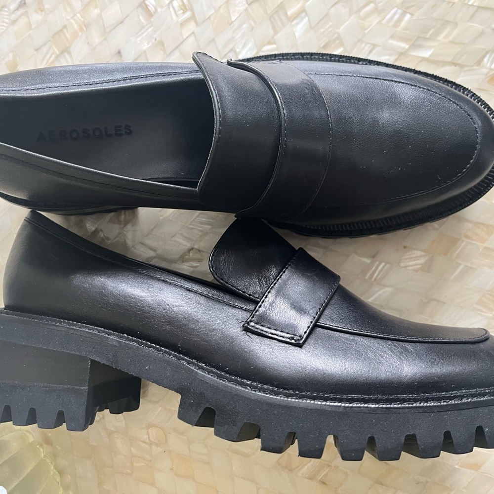 🖤 BRAND NEW, NWT: Aeropostale Chunky Leather Loafers 🖤